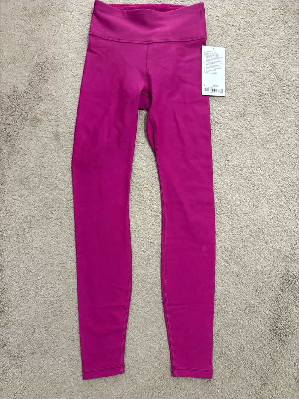 lululemon athletica Magenta High-Rise Leggings